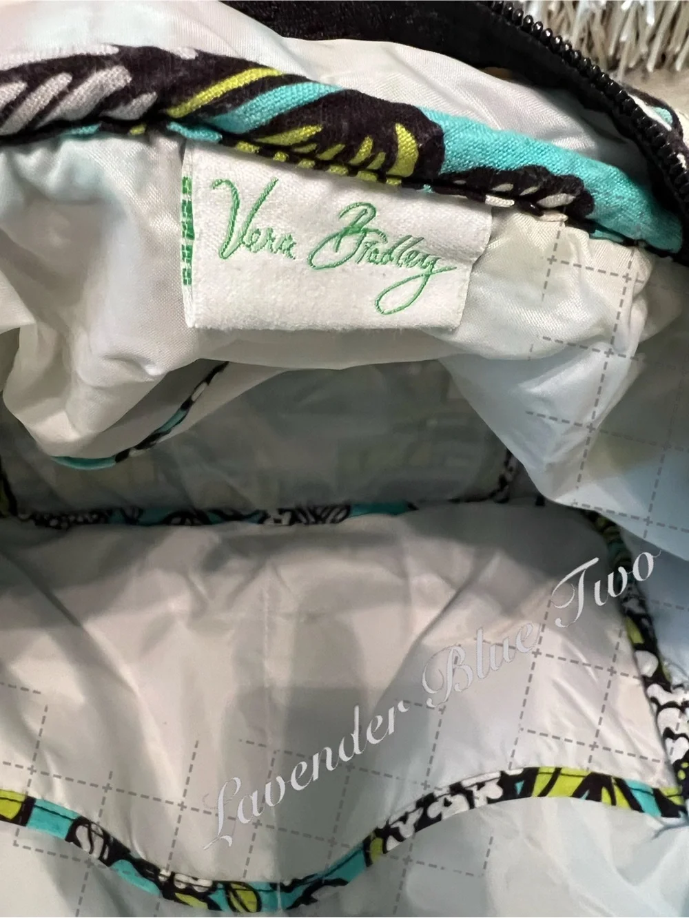 VERA BRADLEY Island Blooms 2012 Stroll Around Baby Diaper Bag Tote Turquoise